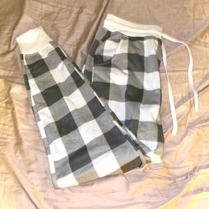 Soft Checked Fleece Pj Joggers